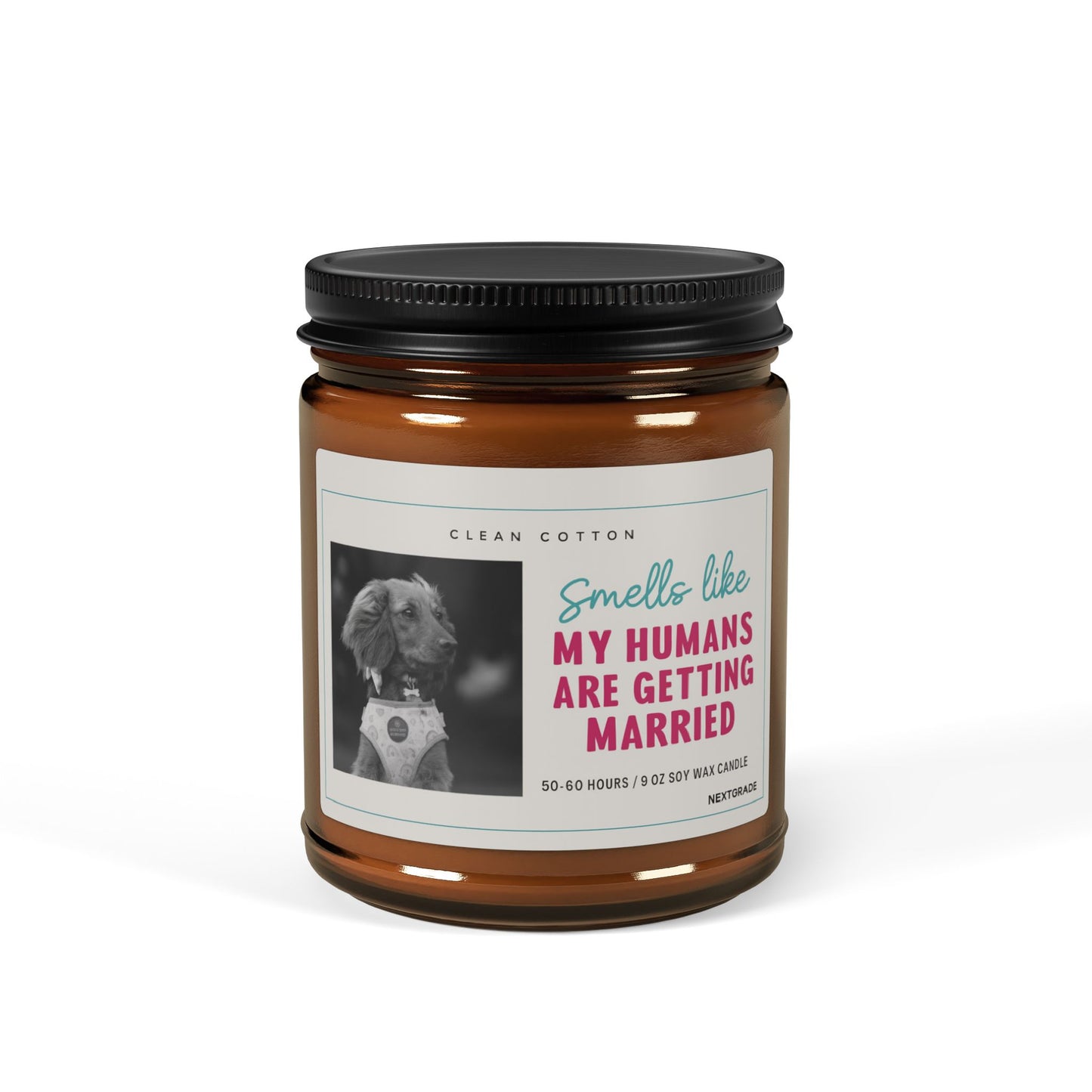 Soy Candle, Smells Like My Humans Are Getting Married | Wedding Favor, Pet Owner Gift, Home Fragrance, Celebration Decor, Aromatherapy