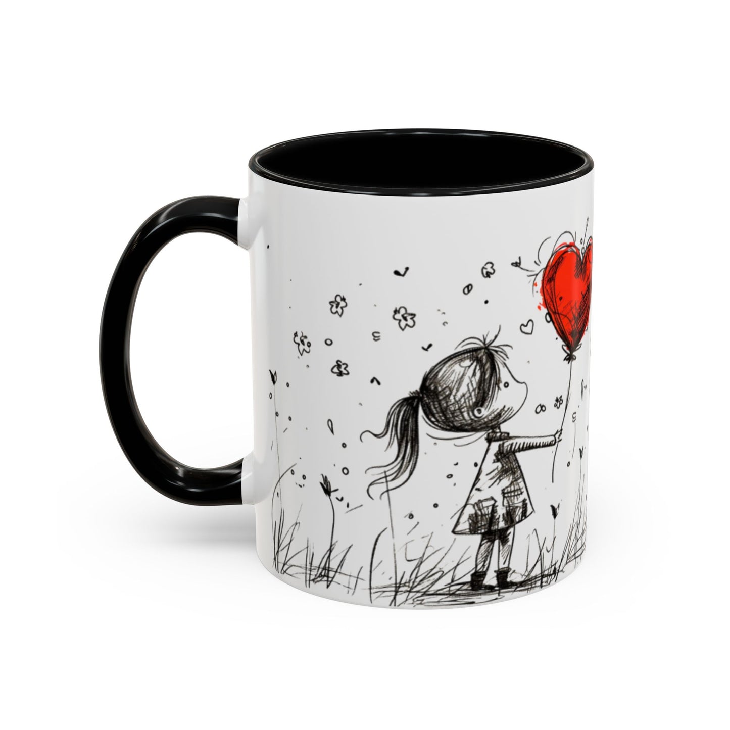 Romantic Coffee Mug, Love Gift for Coffee Lovers, Valentine's Day Mug, Couple Gift, Home Decor, Art Mug, Gift for Wife