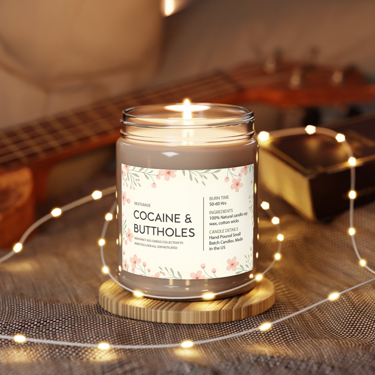 Funny Novelty Candle, Adult Humor Candle Collection, 100% Soy Wax, Long Burn Time 50, 60 Hours, Gag Gift for Friends