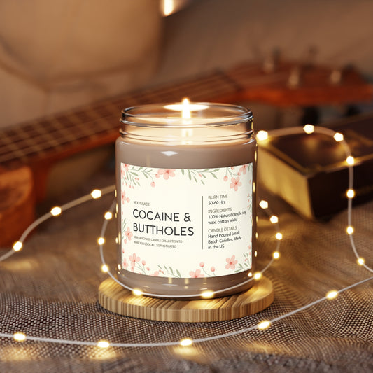 Funny Novelty Candle, Adult Humor Candle Collection, 100% Soy Wax, Long Burn Time 50, 60 Hours, Gag Gift for Friends