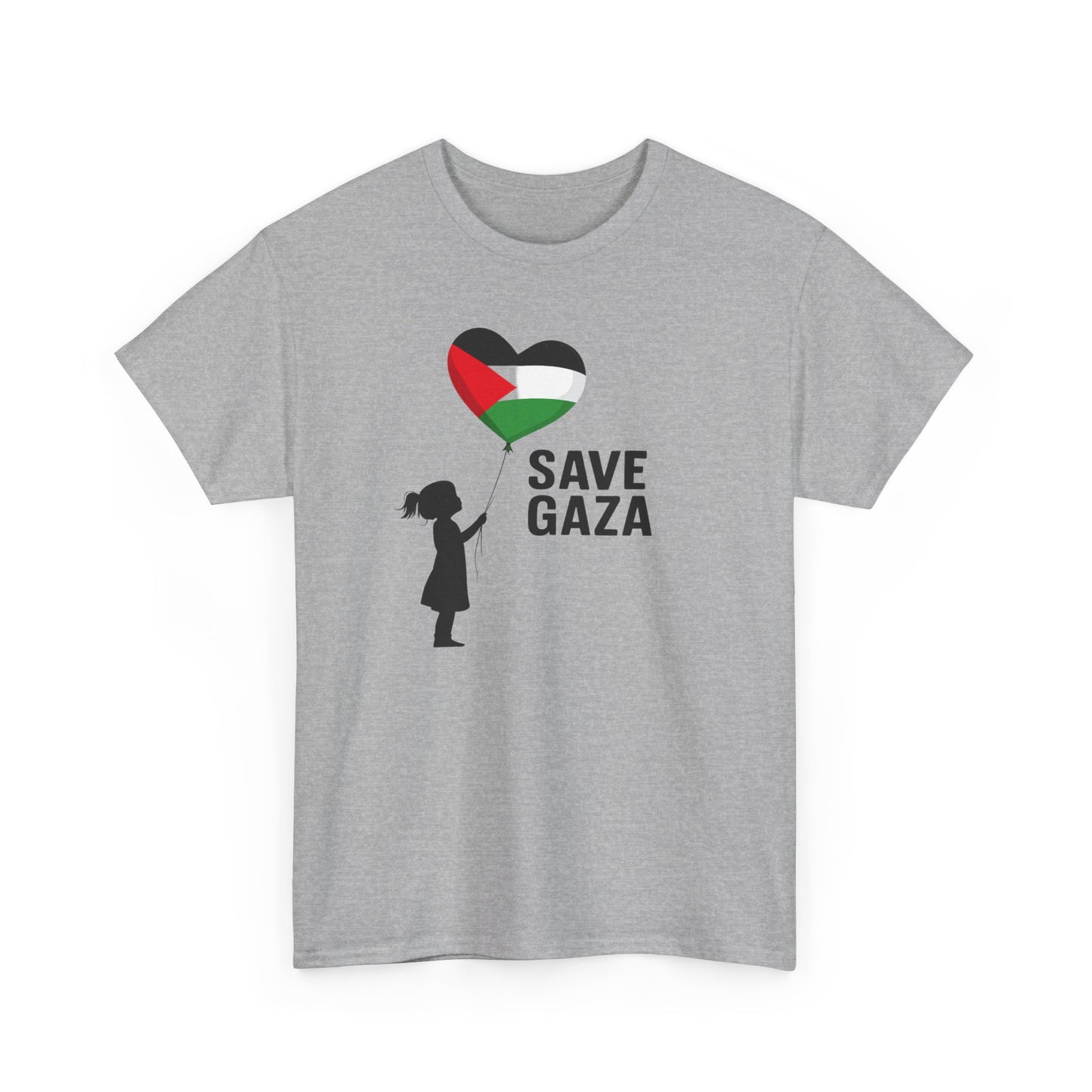Save Gaza Unisex Heavy Cotton Tee, Activism Apparel, Statement Tshirt, Gift for Supporters, Casual Wear, Social Justice Fashion