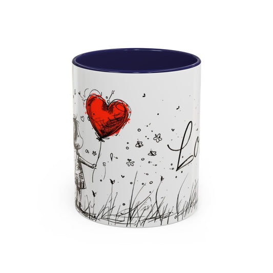 Romantic Coffee Mug, Love Gift for Coffee Lovers, Valentine's Day Mug, Couple Gift, Home Decor, Art Mug, Gift for Wife