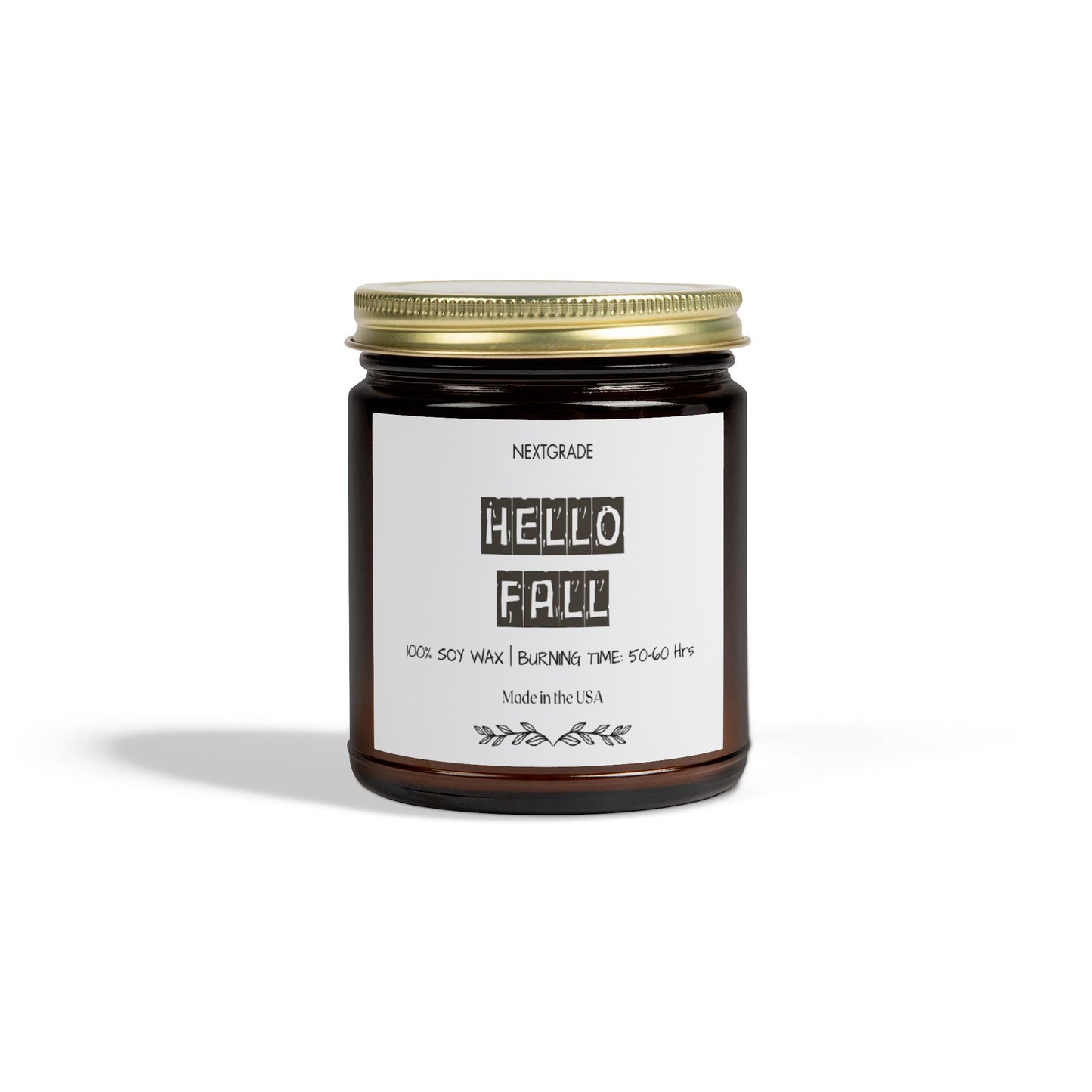 Hello Fall Scented Candle, Gift For Friend, Warm & Cozy Autumn Aroma, Perfect for Home Décor, Gifts, Celebrations, Relaxation