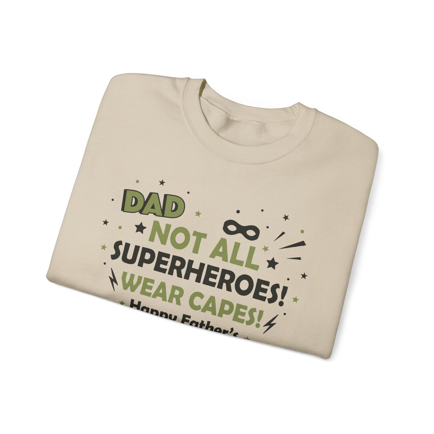 Dad Superhero Sweatshirt, Heavy Blend Crewneck, Perfect Father's Day Gift, Casual Lounge Wear, Cozy Birthday Present