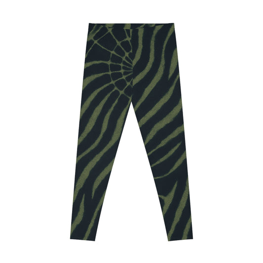 Wild Jungle Print Stretchy Leggings, Yoga, Acrobatics, Yoga, Acroyoga - Batik, Tie-Dye - unisex -turquoise