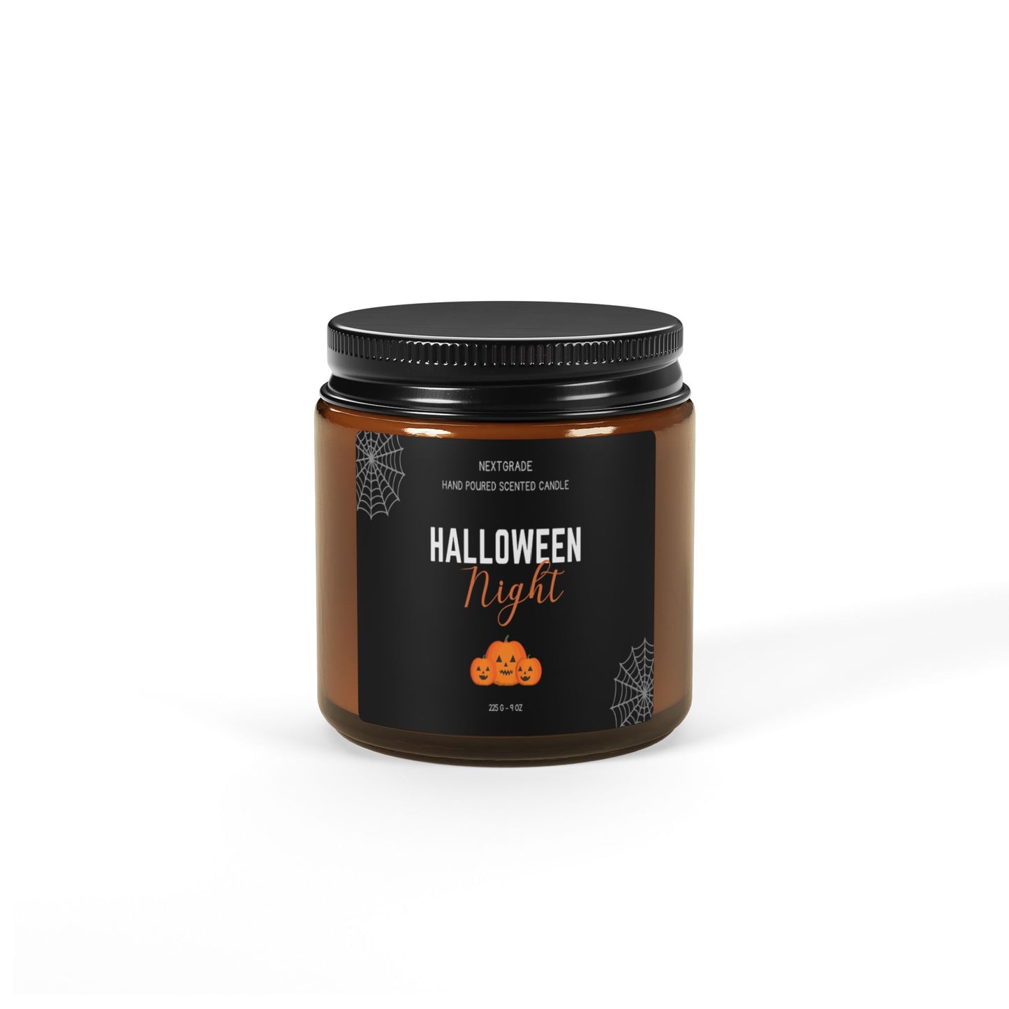 Halloween Night Scented Soy Candle, Fall Decor, Spooky Home Fragrance, Pumpkin Spice Candle, Autumn Gift, Party Centerpiece