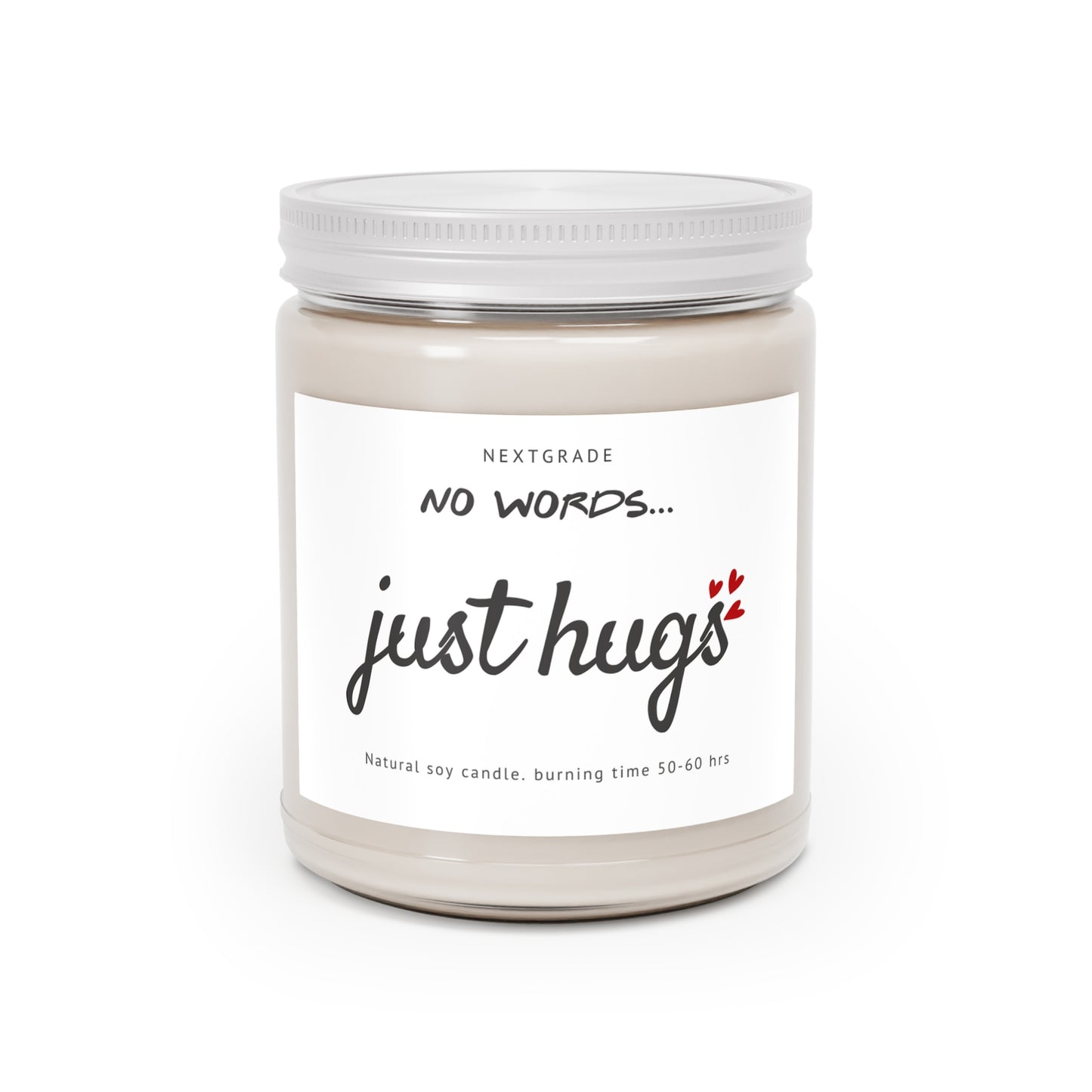 Sympathy Gifts for Loss of Loved One, Memorial Gifts, No Words Just Hugs, Grief, Think of You, Condolence, Get Well Candle for Women