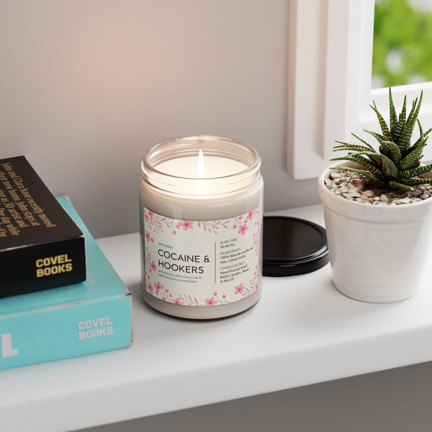 Smells Like Cocaine & Hookers, Funny Candle Gift, Funny Gift For Birthday, Adult Candle, Best Friend Birthday Gift, Soy Candle, Gift For Him