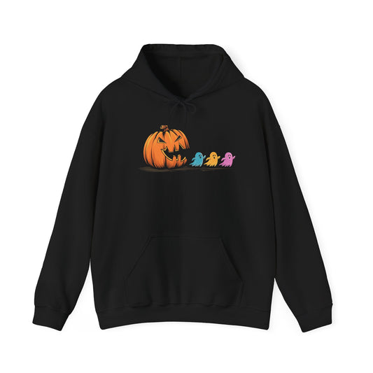 Halloween Pumpkin Cozy Hoodie, Unisex Sweatshirt, Fall Fashion, Spooky Season Apparel, Cute Halloween Gift, Casual Warmth