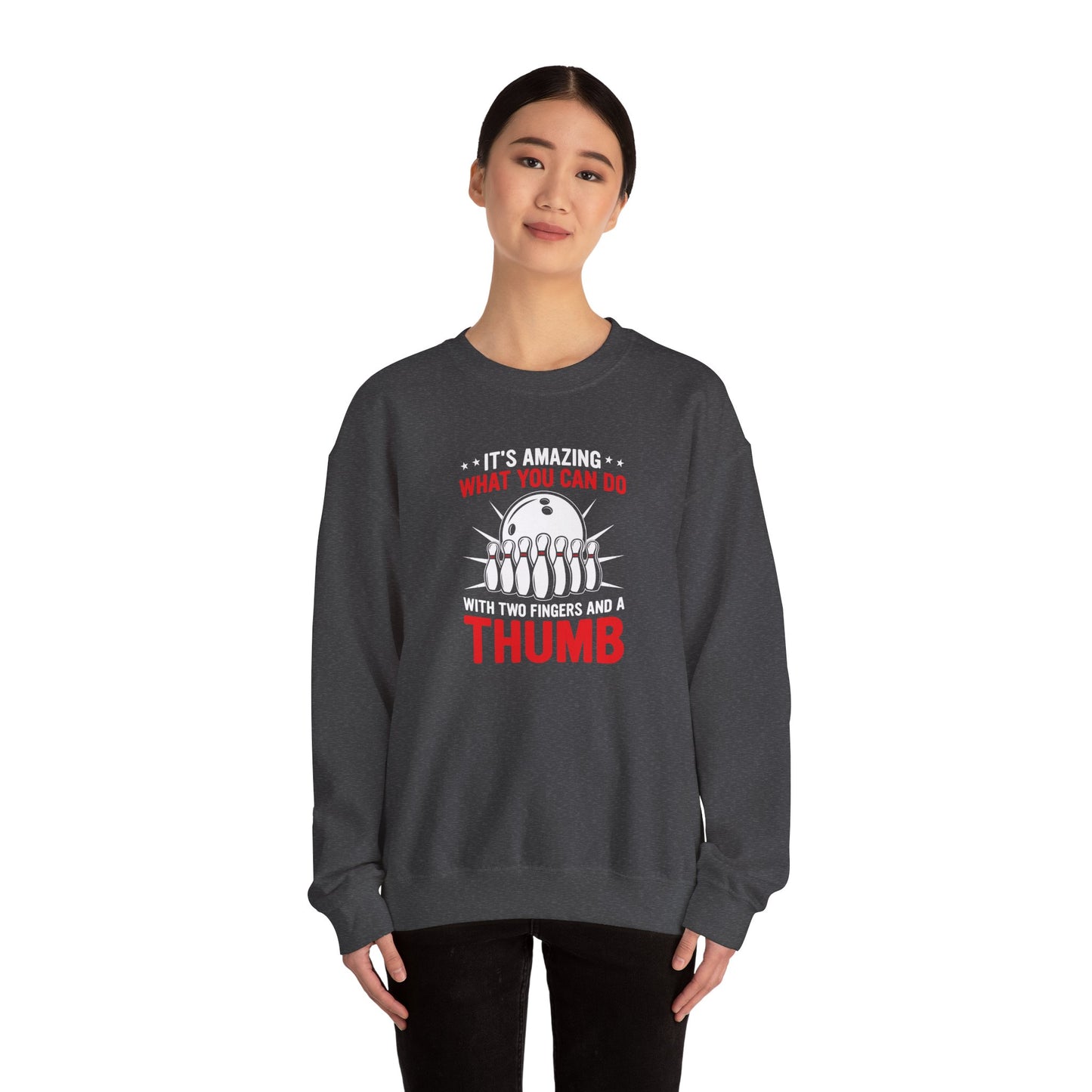Bowling Humor Crewneck Sweatshirt | Funny Gift for Bowlers | Unisex Sweatshirt | Bowling League Apparel | Perfect for Game Night