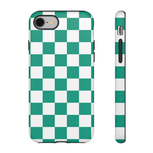 Checkered iPhone Case, Stylish Phone Cover,  Mobile Case For iPhone 17 Pro, 17, 16, 15, 14, 13, 12, 11, X, XR,XS MAX, Chic Gift for Her