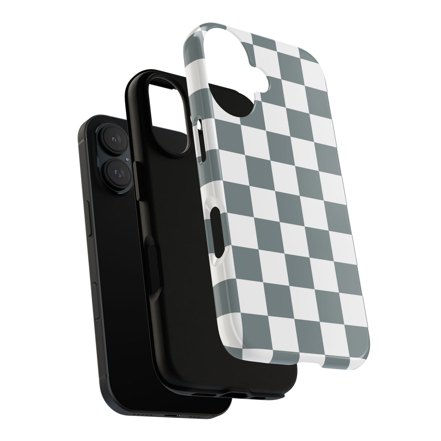 Stylish Checkerboard Phone Case, Durable Phone Cover, Unique Gift, iPhone 17 Pro, 17, 17 Air, 16, 15, 14, 13, 12, 11, X, XR, XS MAX