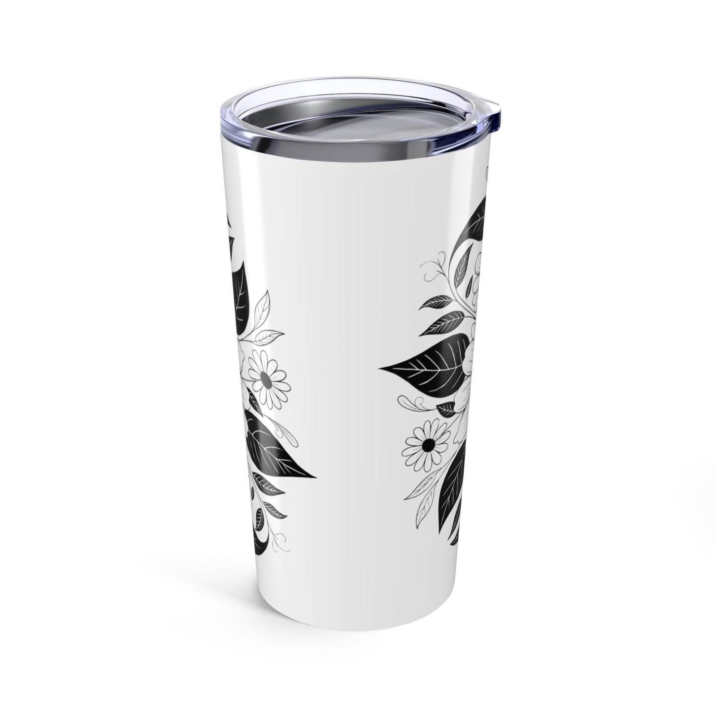 Floral Tumbler, Gift for Her, Travel Tubler, Unique Coffee Cup, Birthday Present, Gift for Coffee Lover, Gift for Husband