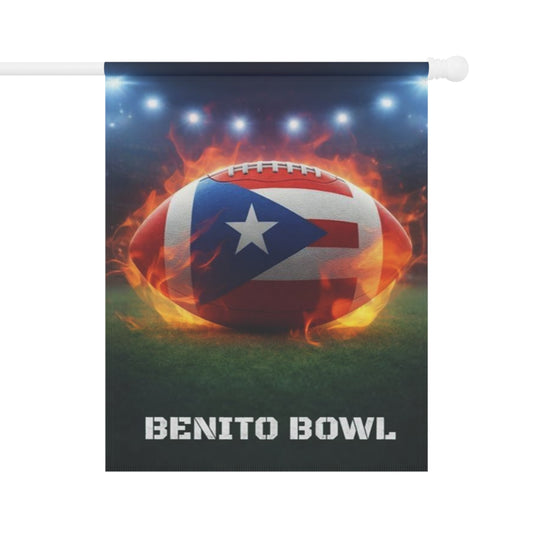 Puerto Rico Flag Football Garden Flag | PR Pride Outdoor Banner | Game Day Yard Decor | Latin Culture Sports Flag