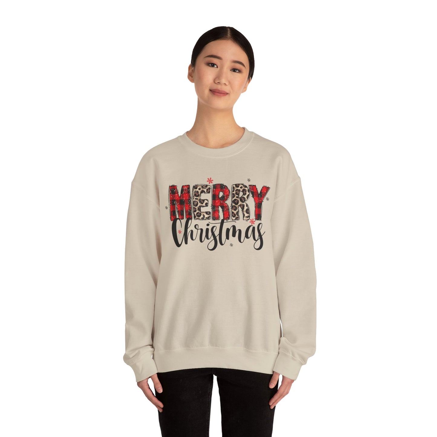 Merry Christmas Crewneck Sweatshirt - Cozy Holiday Apparel, Unisex Winter Wear, Perfect Gift for Christmas Celebrations, Festive Style