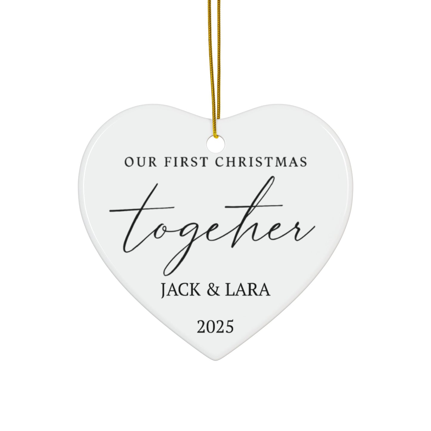 Personalized Couples Christmas Ornament, First Christmas Together Keepsake, New Couple Gift 2025, Gift for Couples, Family Keepsakes