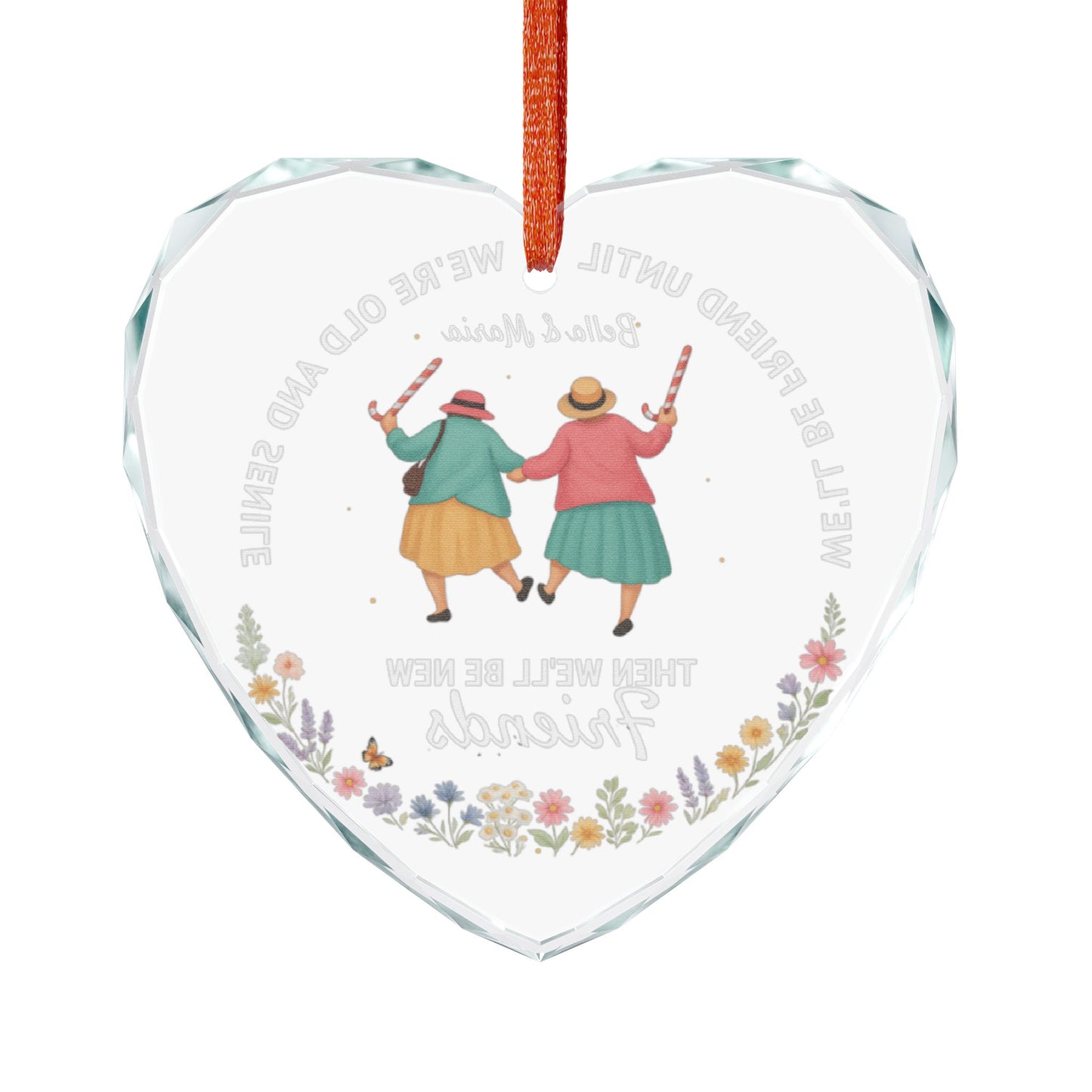 Personalized Heartwarming Friendship Ornament, Gift for Friends, Holiday Decoration, Friendship Keepsake, Home Decor, Memory Reminder