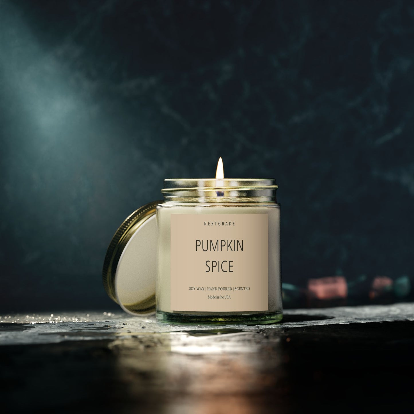 Pumpkin Spice Scented Candles | Cozy Aromatherapy, Halloween Candle, Fall Decor, Gift for Her, Home Fragrance, Relaxation Candle