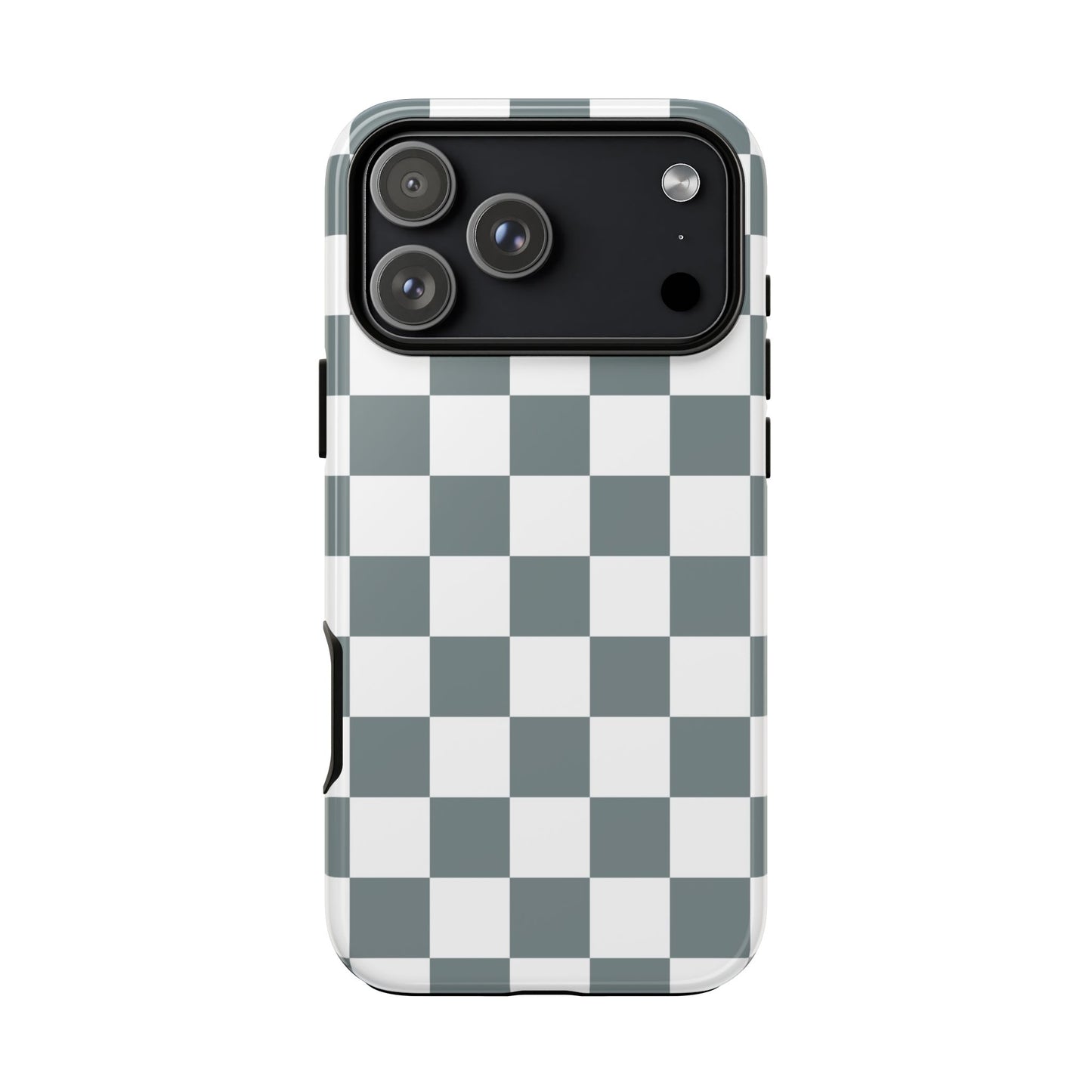 Stylish Checkerboard Phone Case, Durable Phone Cover, Unique Gift, iPhone 17 Pro, 17, 17 Air, 16, 15, 14, 13, 12, 11, X, XR, XS MAX
