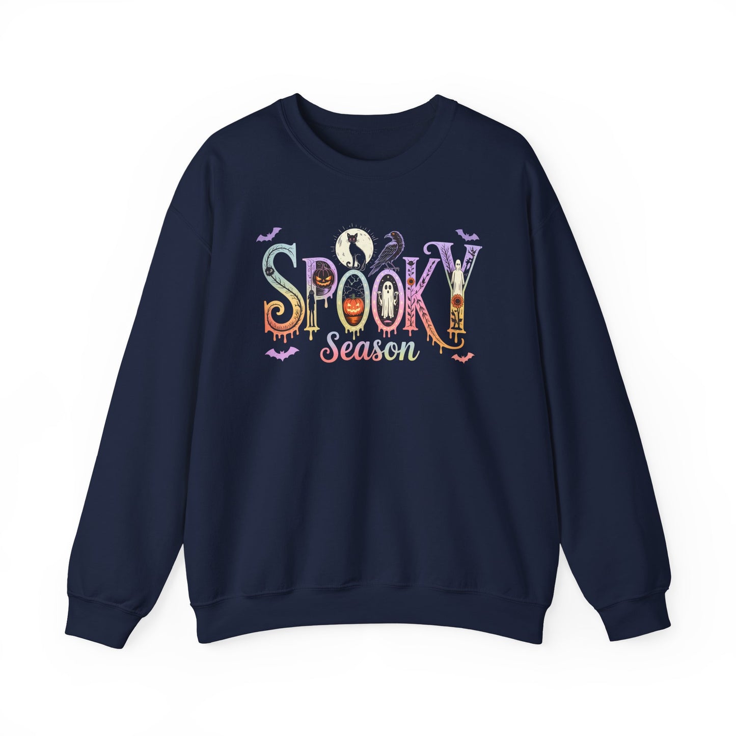 Spooky Season Crewneck Sweatshirt, Halloween Apparel, Cozy Fall Fashion, Unisex Sweatshirt, October Wardrobe Essential