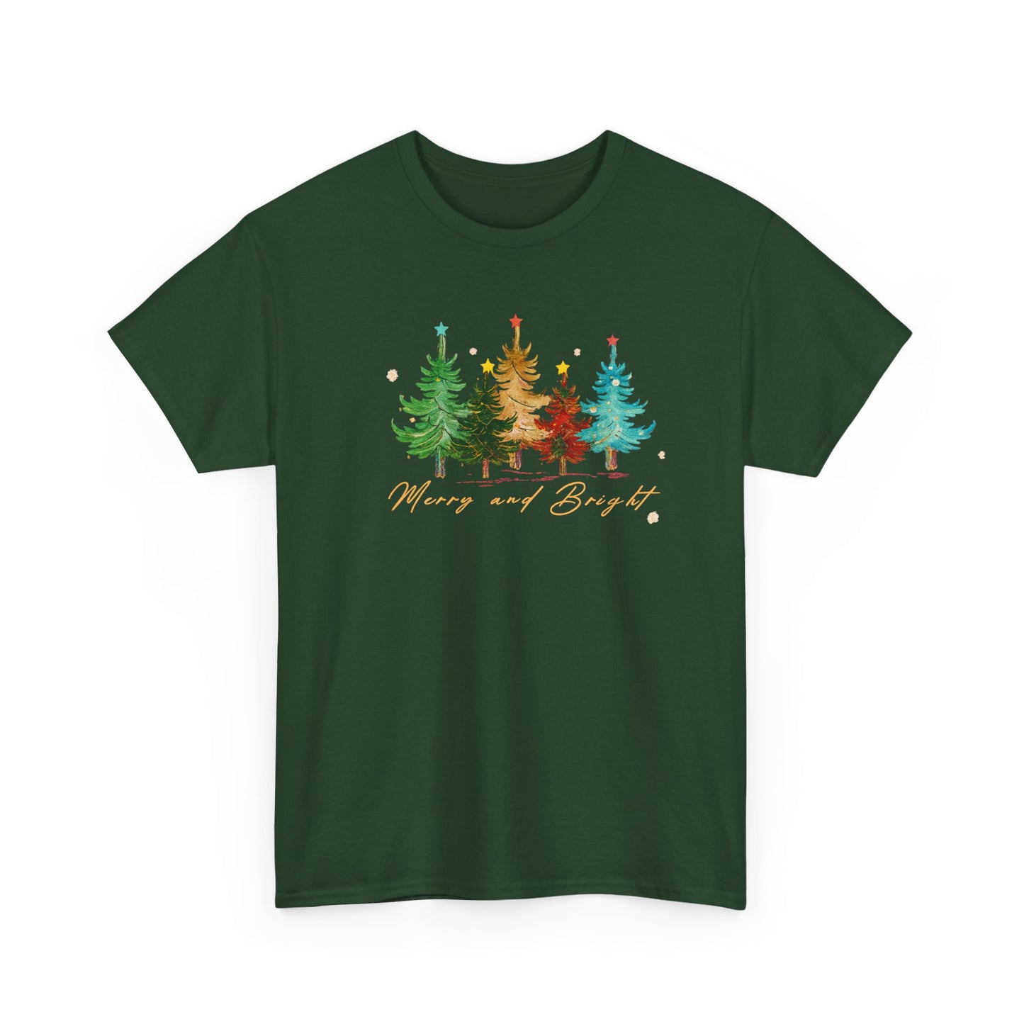 Merry and Bright Trees, Women's Christmas Shirt, Womans Holiday Shirt,Christmas Gift,Chic Winter Shirt,Cute Holiday Tee,Christmas Tree Shirt
