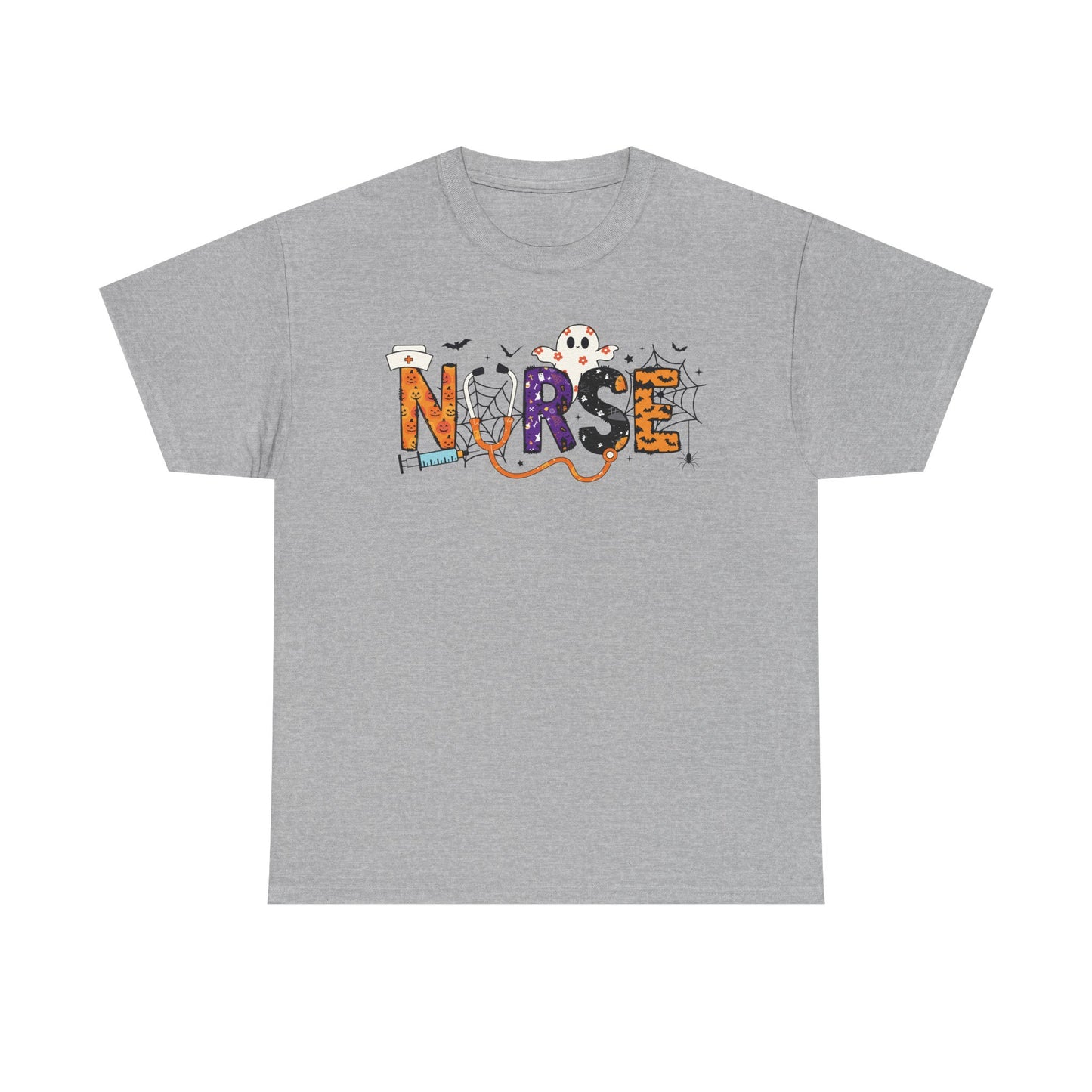 Nurse Graphic Tee, Funny T-Shirt for Nurses, Great Gift for Healthcare Workers, Nursing Student Apparel, Halloween-Themed Nursing Shirt