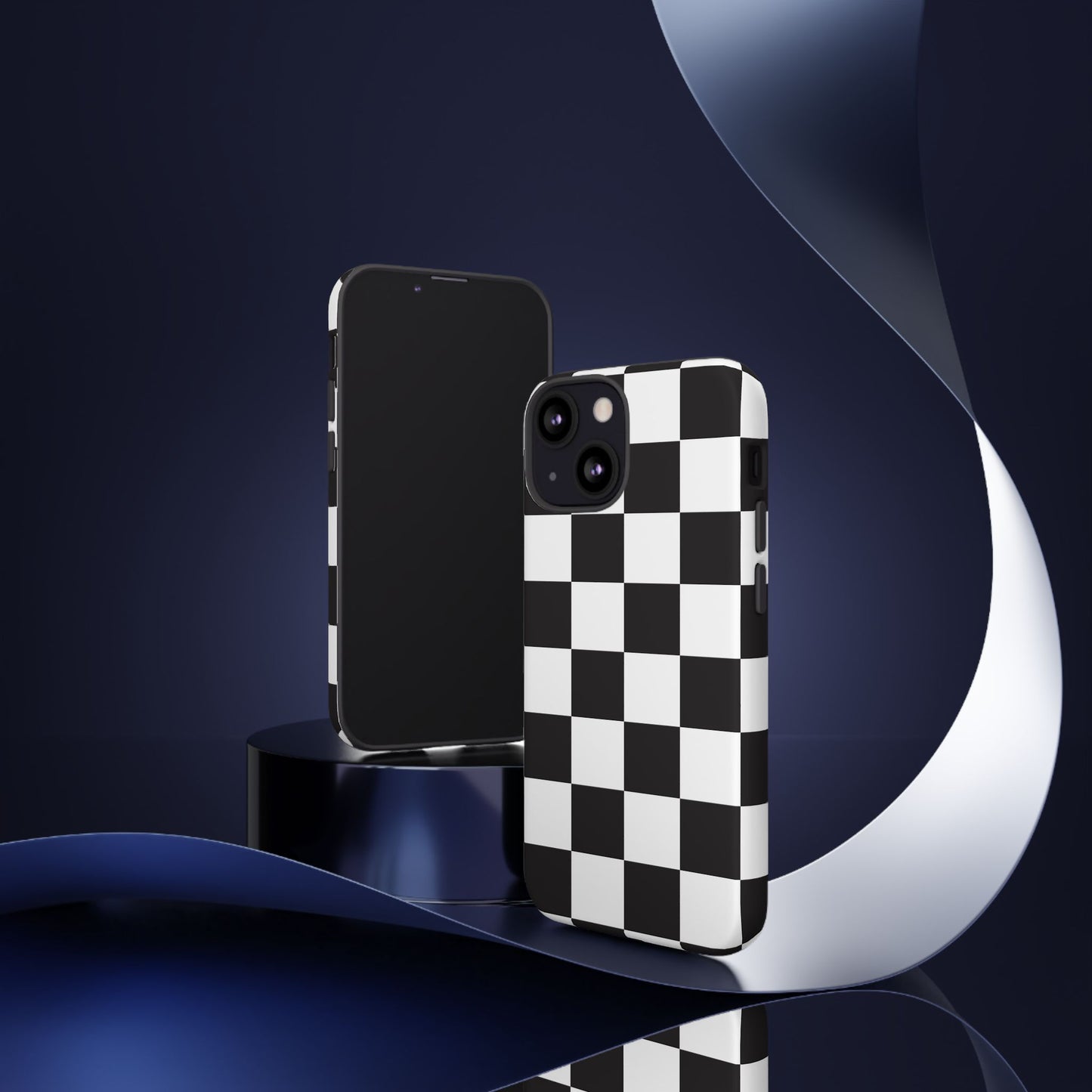 Black and White Checker iPhone Case, Stylish iPhone Cover for Teens, Holiday Gift, Unique Mobile Accessories, Tough Protection