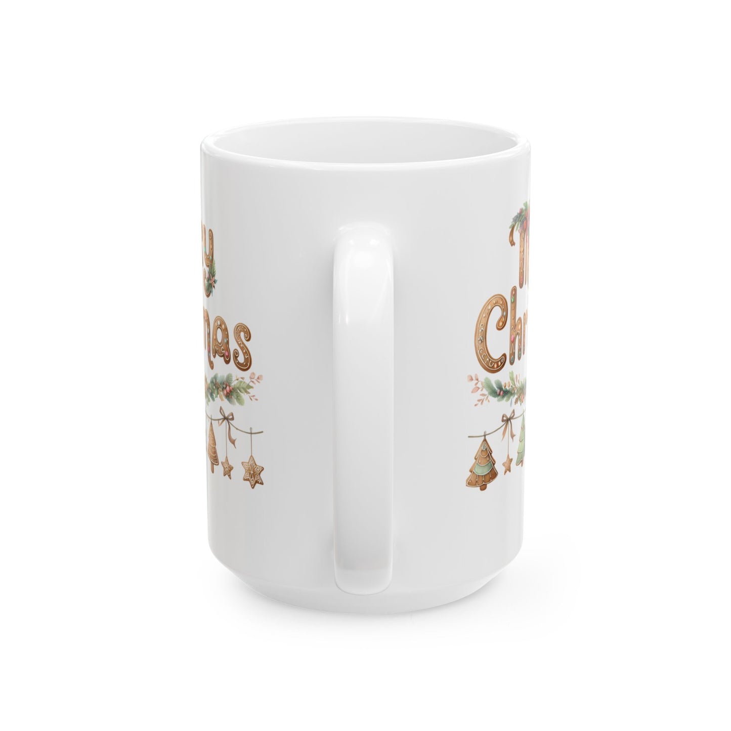Personalized Christmas Ceramic Mug, Holiday Gift, Merry Christmas Coffee Cup, Customizable Mug for Christmas, Festive Holiday Drinkware