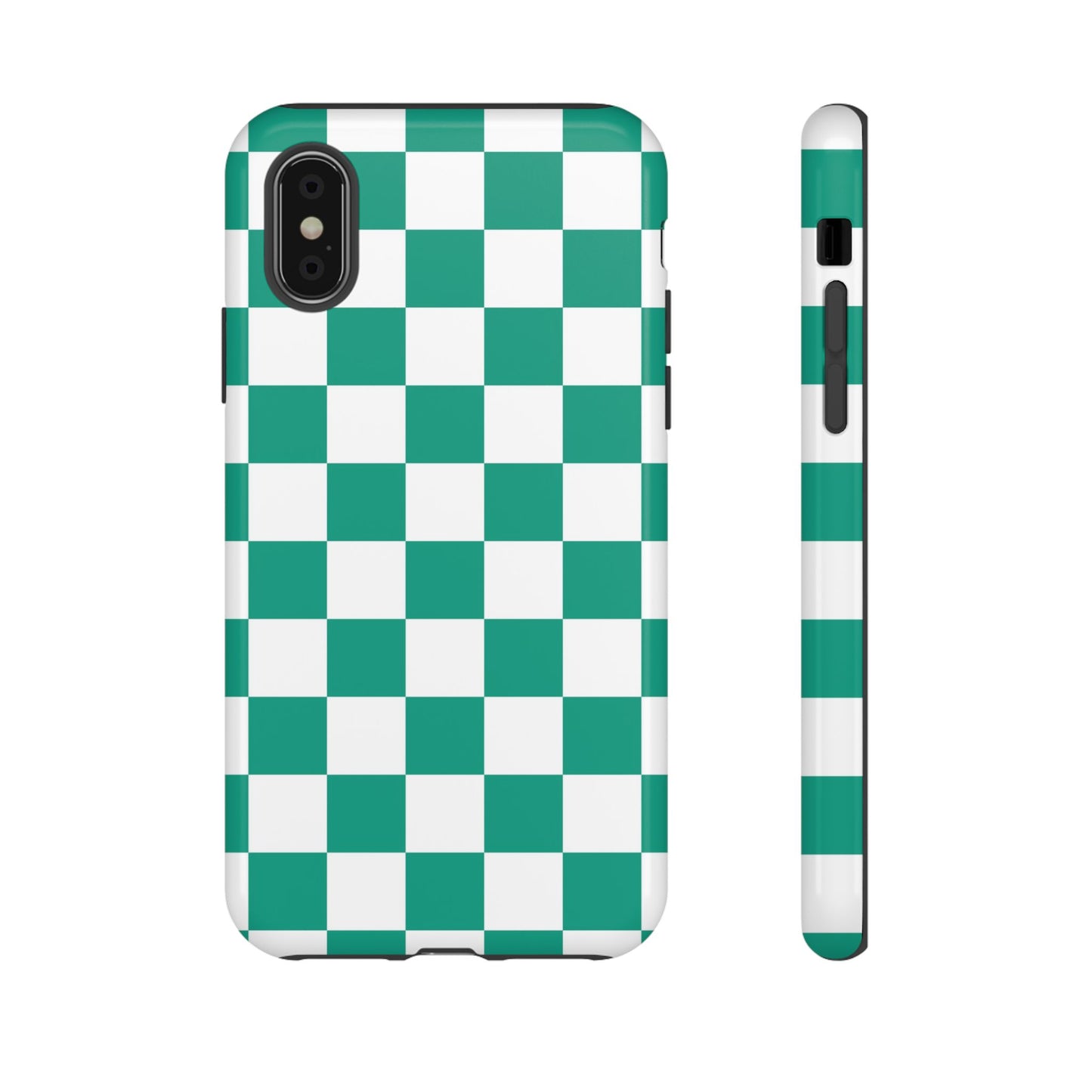 Checkered iPhone Case, Stylish Phone Cover,  Mobile Case For iPhone 17 Pro, 17, 16, 15, 14, 13, 12, 11, X, XR,XS MAX, Chic Gift for Her