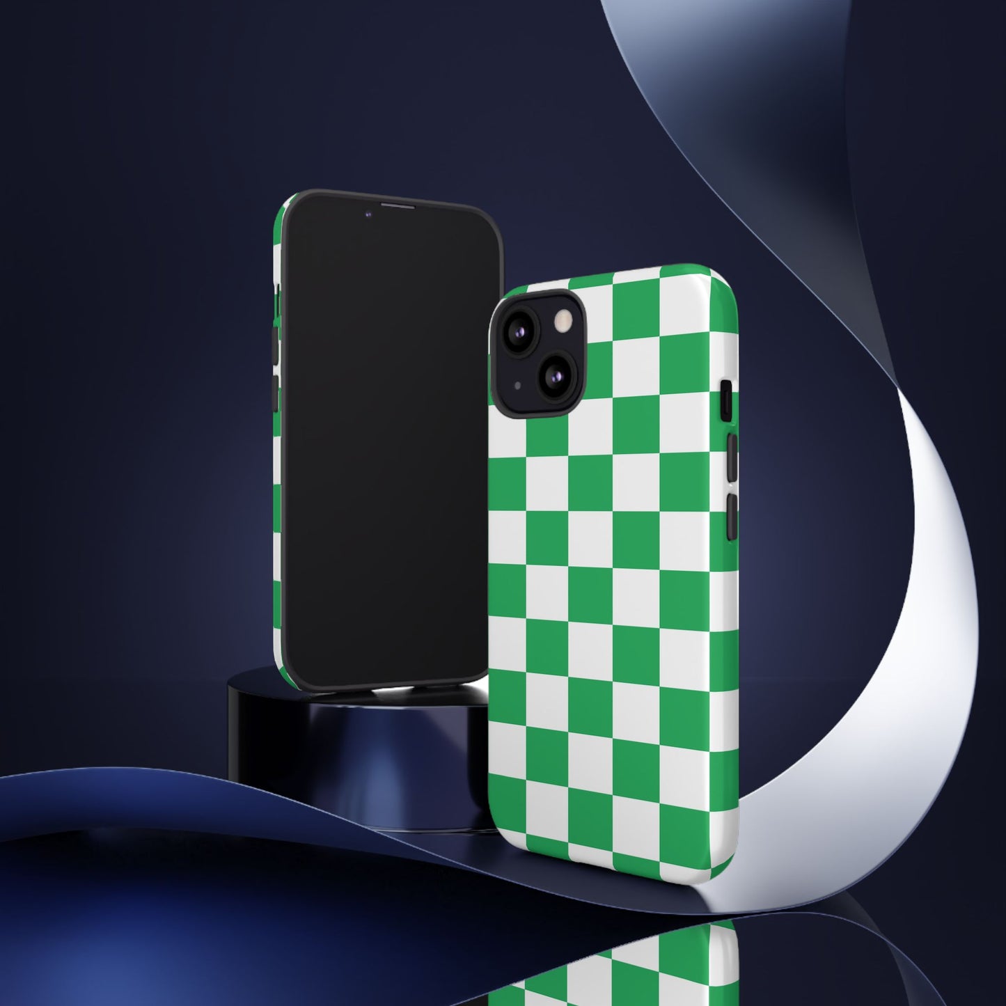Green Checkerboard Phone Case, iPhone 17 Pro, 17, 16, 15, 14, 13, 12, 11, X, XR, XS MAX, Mobile Cover, Gift for Students, Phone Accessory