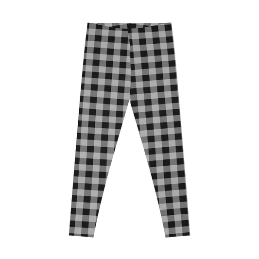 Chic Plaid Stretchy Leggings, Checked look LEGGINGS - Acrobatics, Yoga, Acroyoga - Batik, Tie-Dye - unisex -turquoise