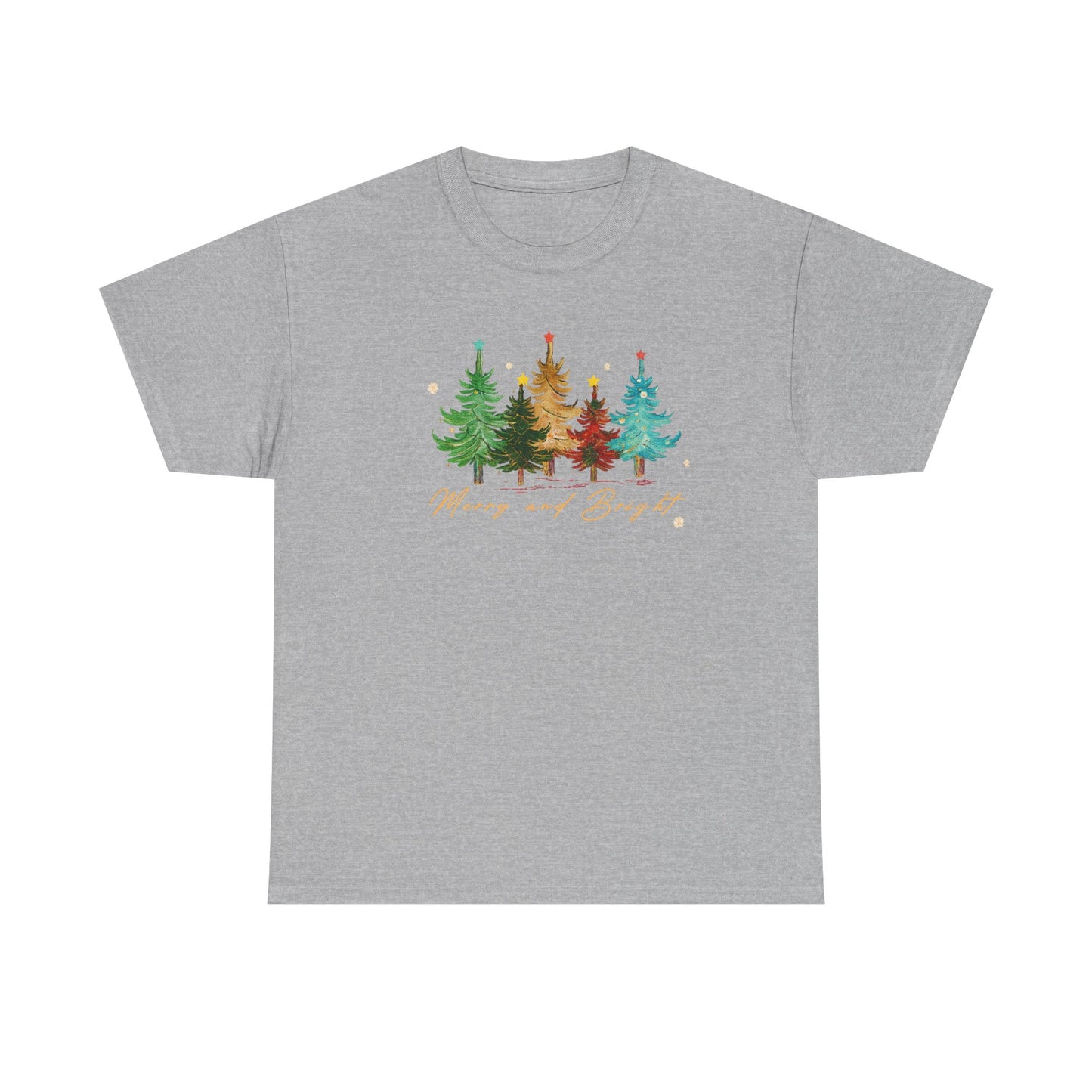 Merry and Bright Trees, Women's Christmas Shirt, Womans Holiday Shirt,Christmas Gift,Chic Winter Shirt,Cute Holiday Tee,Christmas Tree Shirt