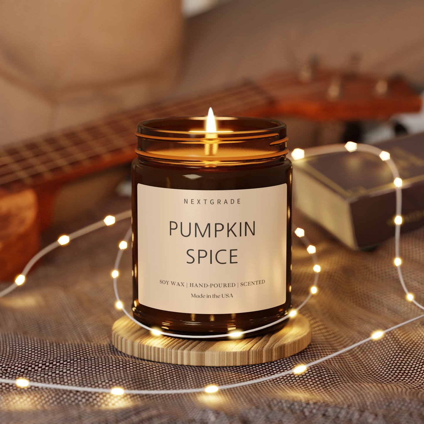 Pumpkin Spice Soy Candle - Halloween Candle, Halloween Gift, Cozy Aromatherapy, Fall Decor, Gift Idea, Autumn Scent, Home Fragrance