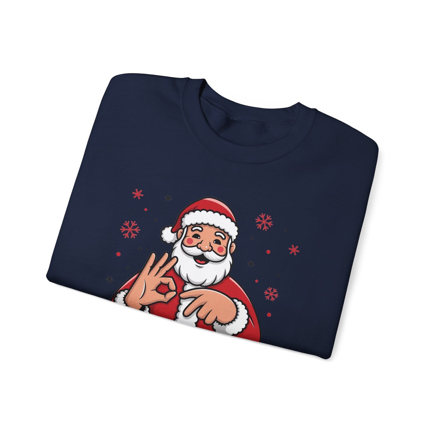 Six Seven Santa Funny Christmas Sweatshirt Cozy Holiday Crewneck for Men & Women | Santa Graphic Pullover | Warm Festive Gift for Friends