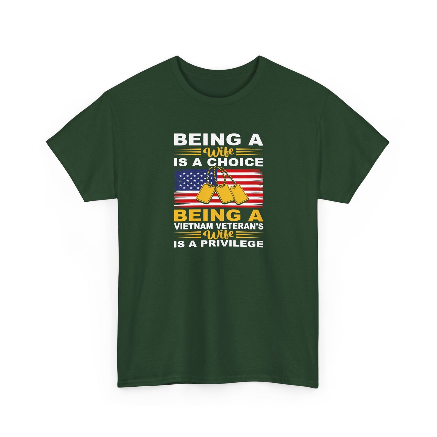 Vietnam Veteran Tribute Cotton T-Shirt, Patriotic T-Shirt, Veteran's Day Gift, Military Pride Apparel, Memorial Day Tee