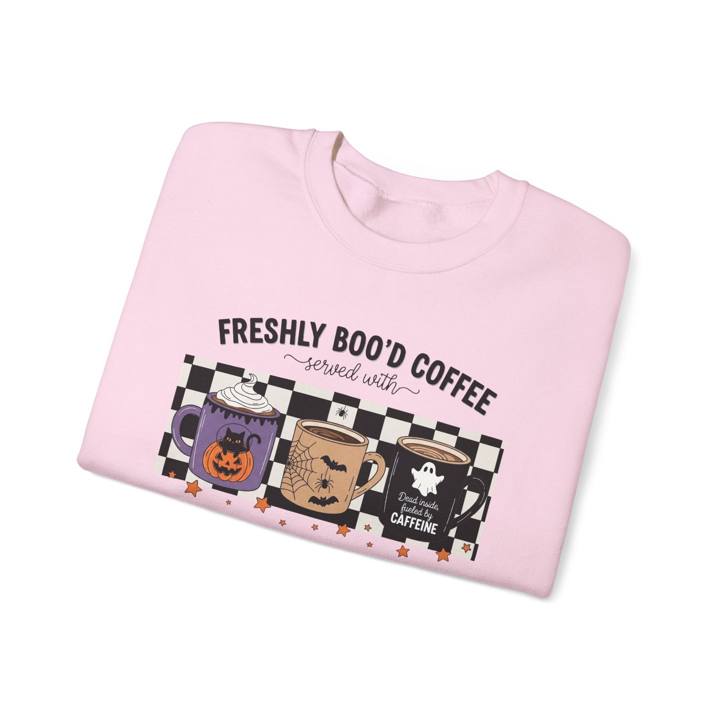 Halloween Coffee Sweatshirt, Cozy Crewneck, Fall Apparel, Scream & Sugar Tee, Gift for Coffee Lovers, Halloween Apparel