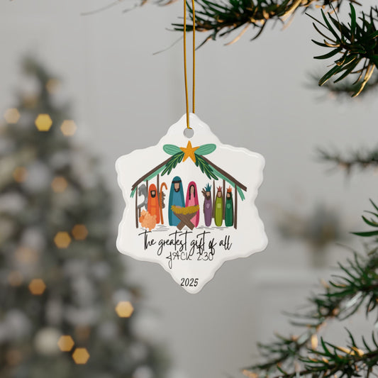 Personalized Ceramic Christmas Ornaments, Nostalgic Holiday Decorations, Perfect Gift for Family, Ideal for Tree Decor