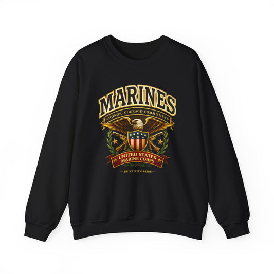 Vintage 90s USMC United States Marine Corps Sweatshirt, Marine Corps SHirt, Marine Corps Hoodie, USMC Shirt, Marine Corps Fan SHirt