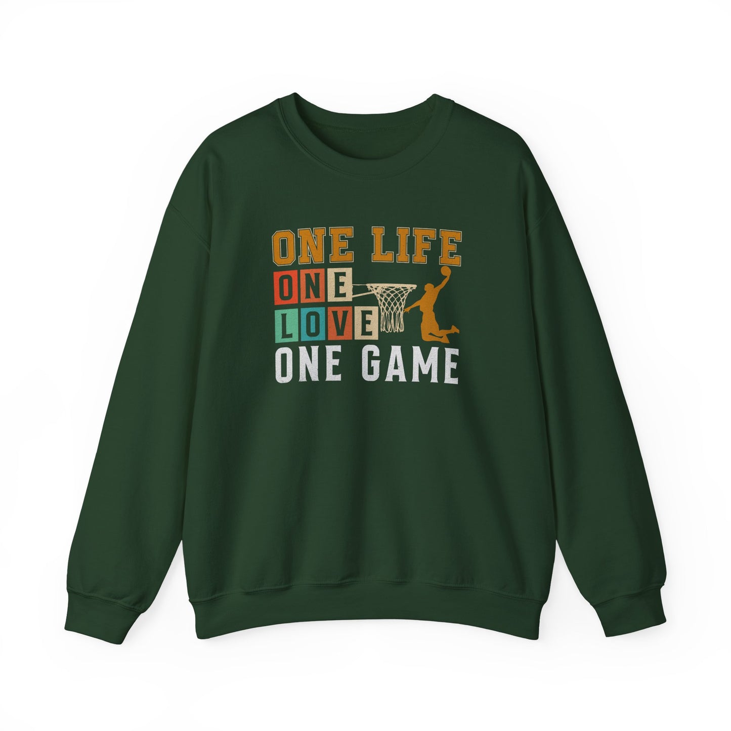 Basketball Sweatshirt with Motivational Quote, Perfect for Sports Lovers, Team Spirit, Gifts for Athletes, Friends, Players