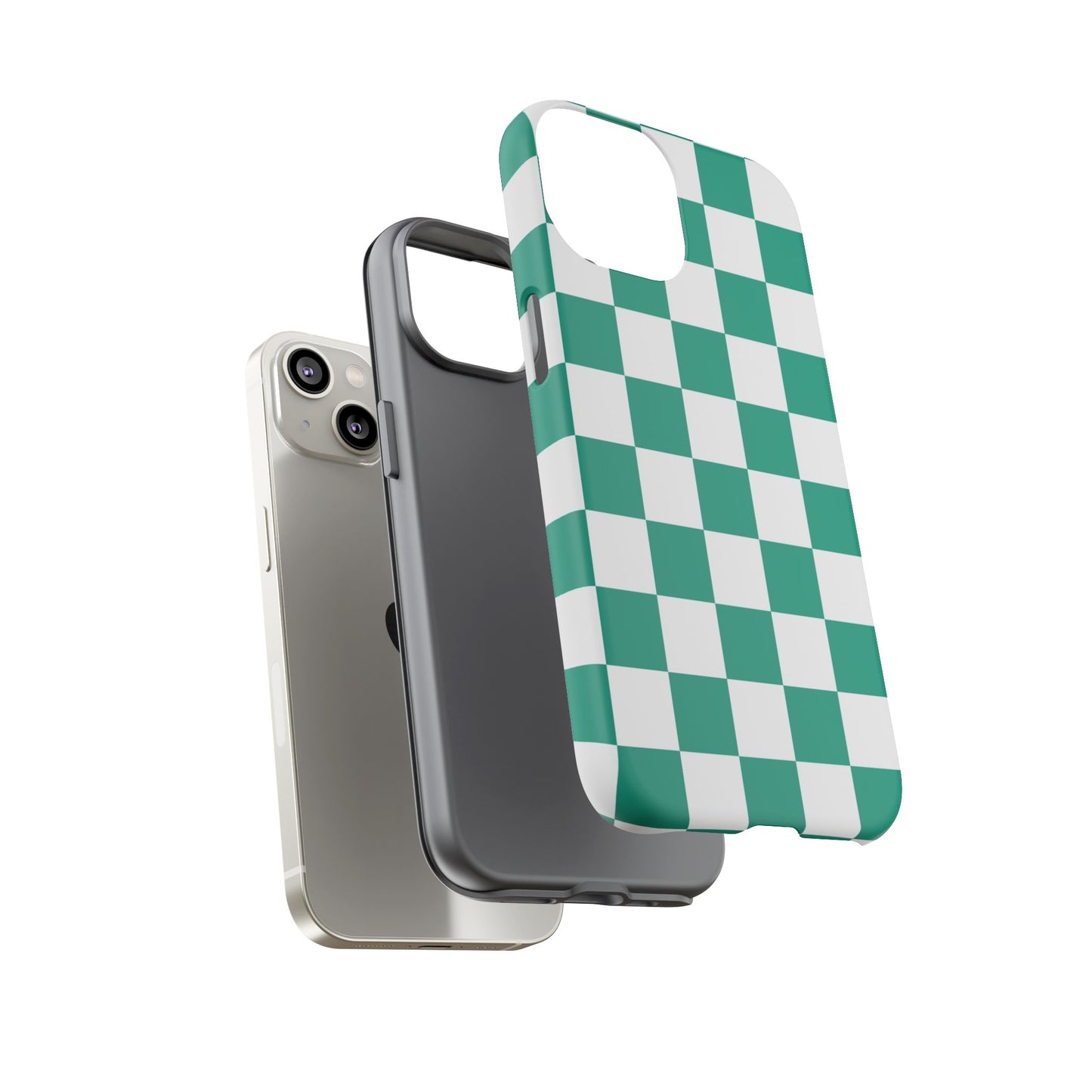 Checkered iPhone Case, Stylish Phone Cover,  Mobile Case For iPhone 17 Pro, 17, 16, 15, 14, 13, 12, 11, X, XR,XS MAX, Chic Gift for Her
