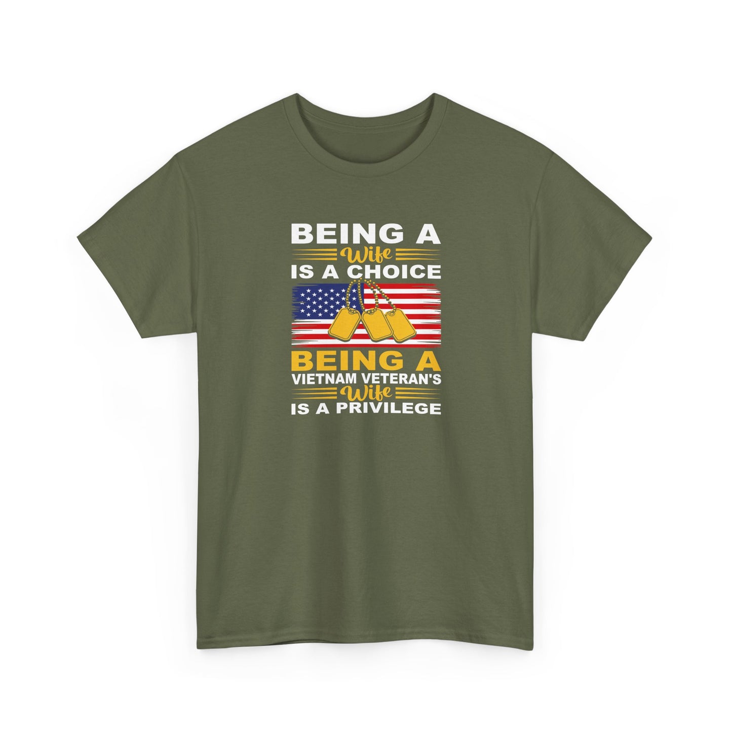 Vietnam Veteran Tribute Cotton T-Shirt, Patriotic T-Shirt, Veteran's Day Gift, Military Pride Apparel, Memorial Day Tee