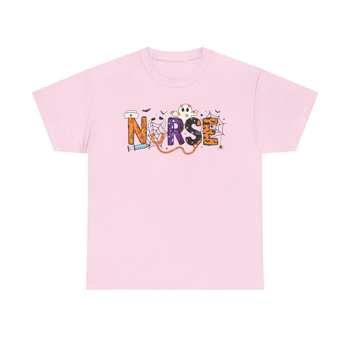 Nurse Graphic Tee, Funny T-Shirt for Nurses, Great Gift for Healthcare Workers, Nursing Student Apparel, Halloween-Themed Nursing Shirt