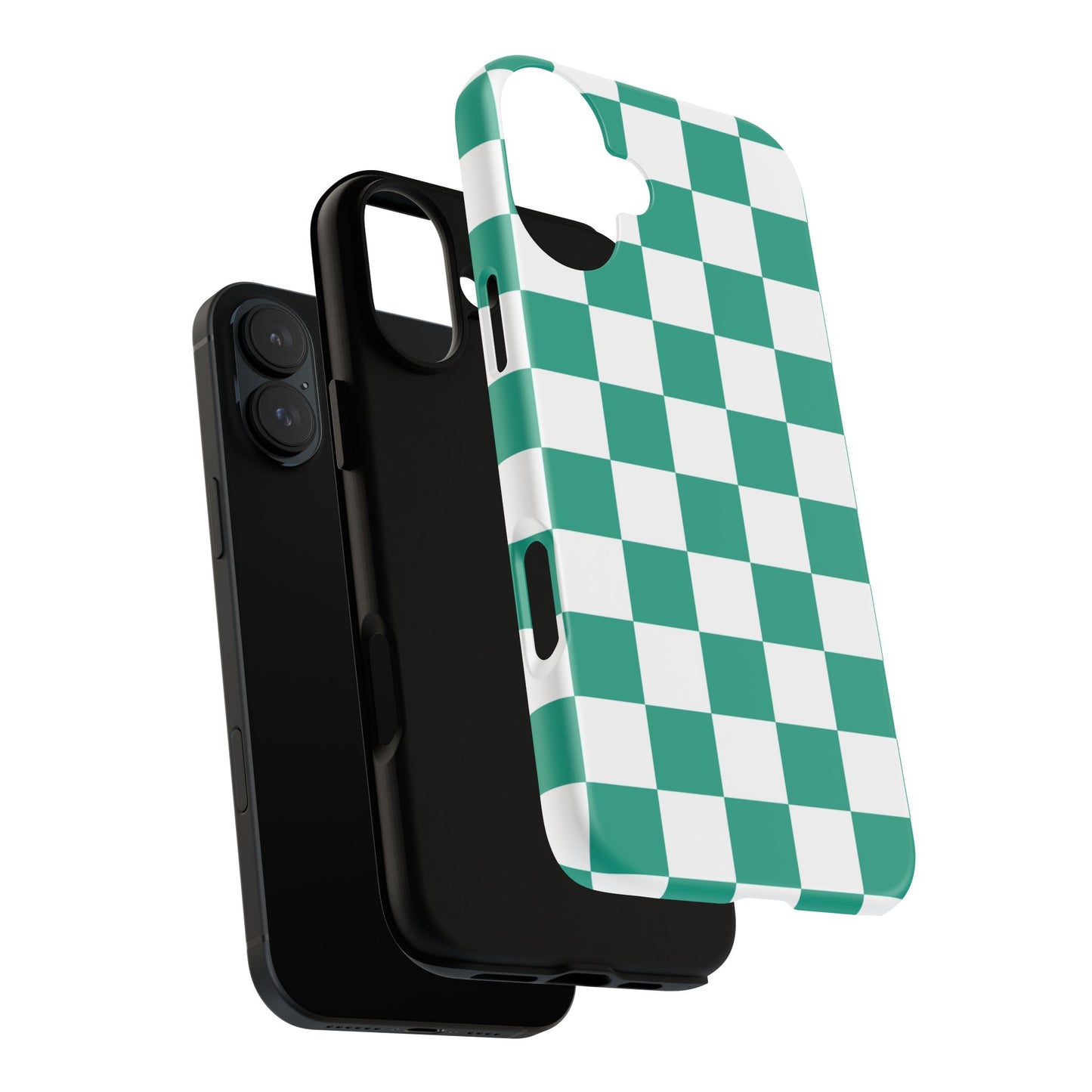 Checkered iPhone Case, Stylish Phone Cover,  Mobile Case For iPhone 17 Pro, 17, 16, 15, 14, 13, 12, 11, X, XR,XS MAX, Chic Gift for Her