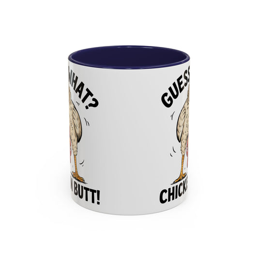 Funny Chicken Mug, Guess What? Chicken Butt! Coffee Mug, Farm Humor Mug, Rooster Joke Cup, Gift for Chicken Lovers, Gag Gift Mug