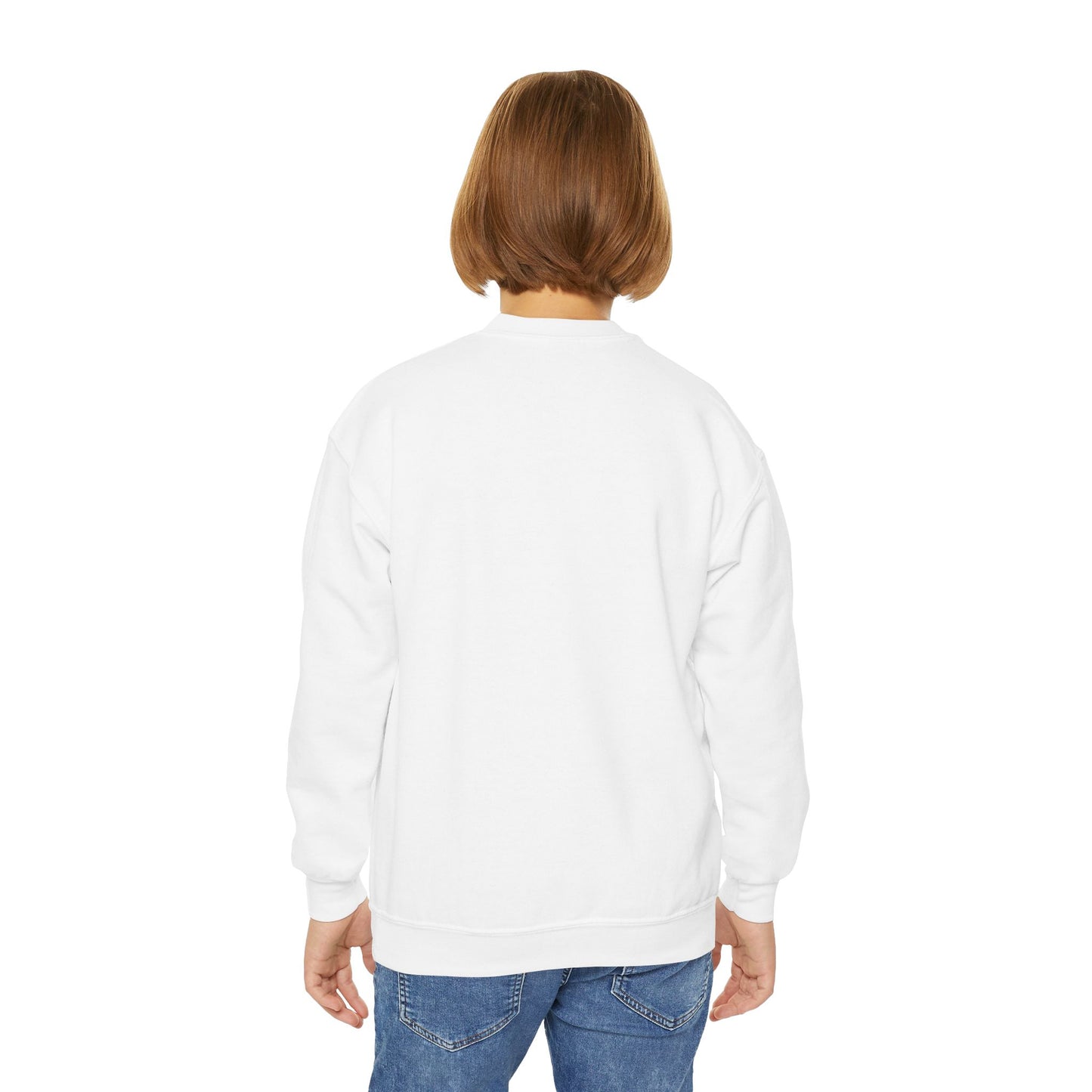 Cute Fish Graphic Youth Crewneck Sweatshirt, Fun Gift, Cozy Wear, Casual Style, Perfect for Kids, Name Initial Sweatshirt, Birthday Gift