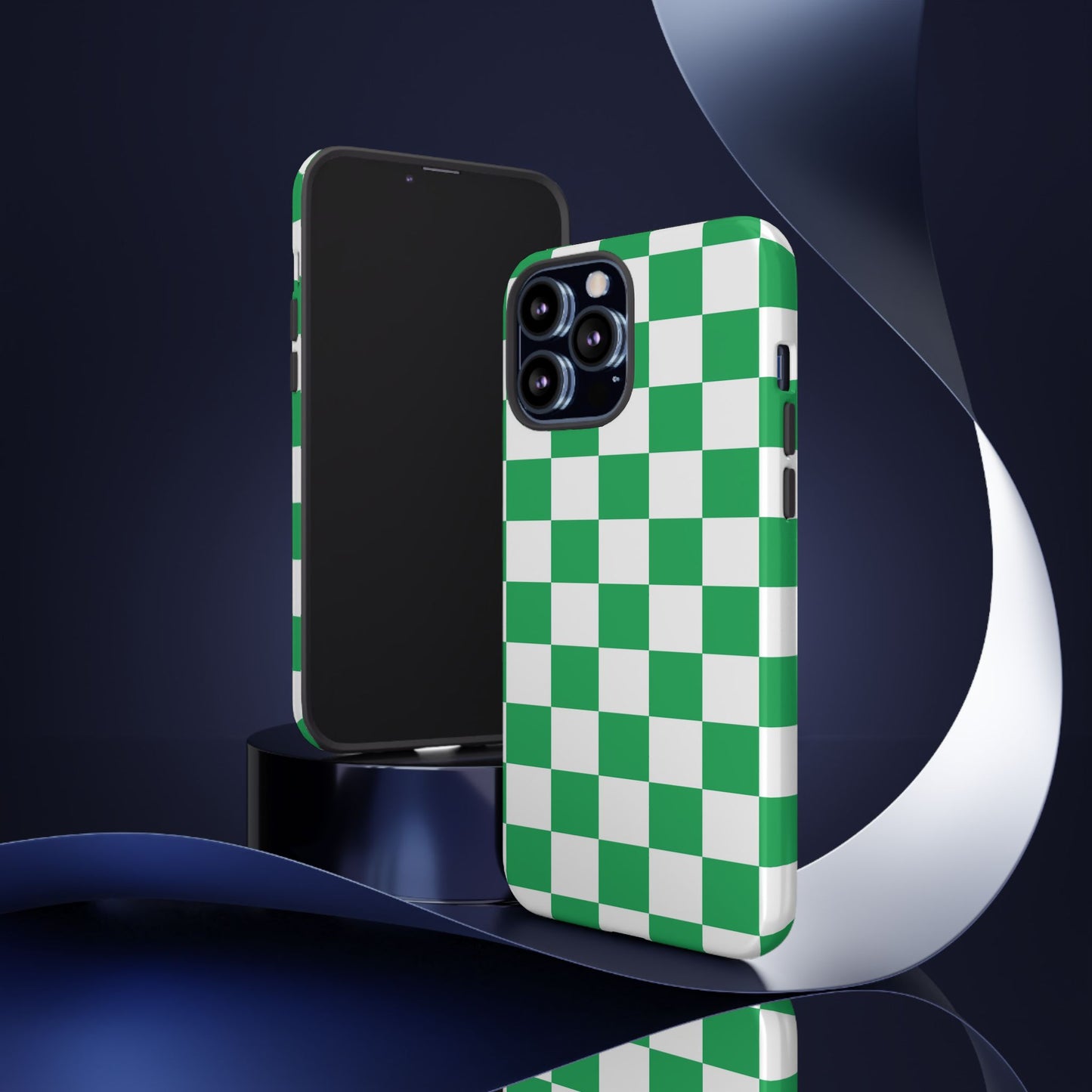 Green Checkerboard Phone Case, iPhone 17 Pro, 17, 16, 15, 14, 13, 12, 11, X, XR, XS MAX, Mobile Cover, Gift for Students, Phone Accessory