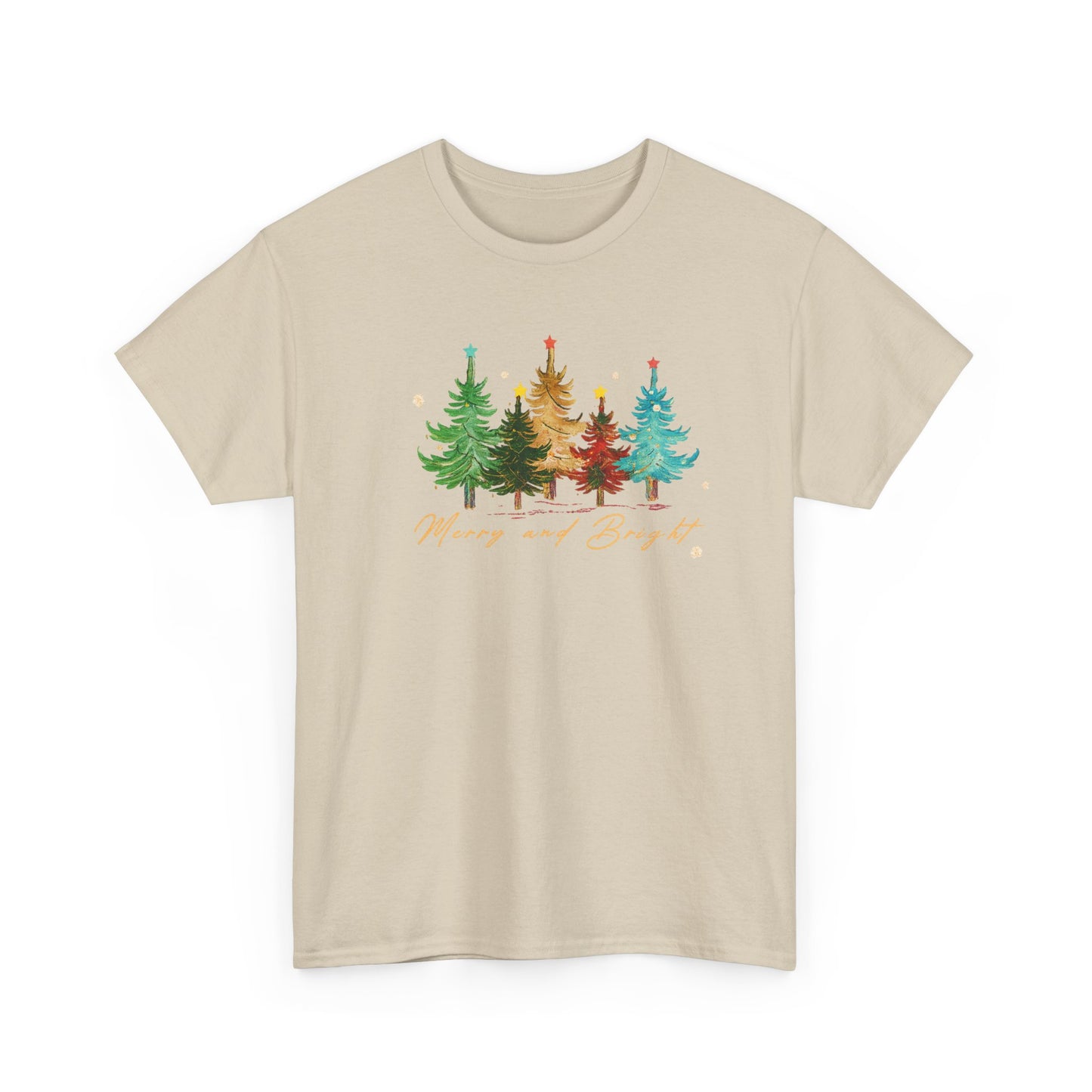 Merry and Bright Trees, Women's Christmas Shirt, Womans Holiday Shirt,Christmas Gift,Chic Winter Shirt,Cute Holiday Tee,Christmas Tree Shirt