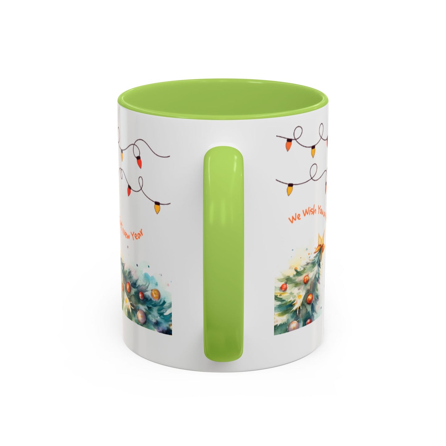 Personalized Festive Cat Accent Coffee Mug, Holiday, Christmas, Unique Gift, Home Decor, Cute Cat Lovers, Christmas Day Gift