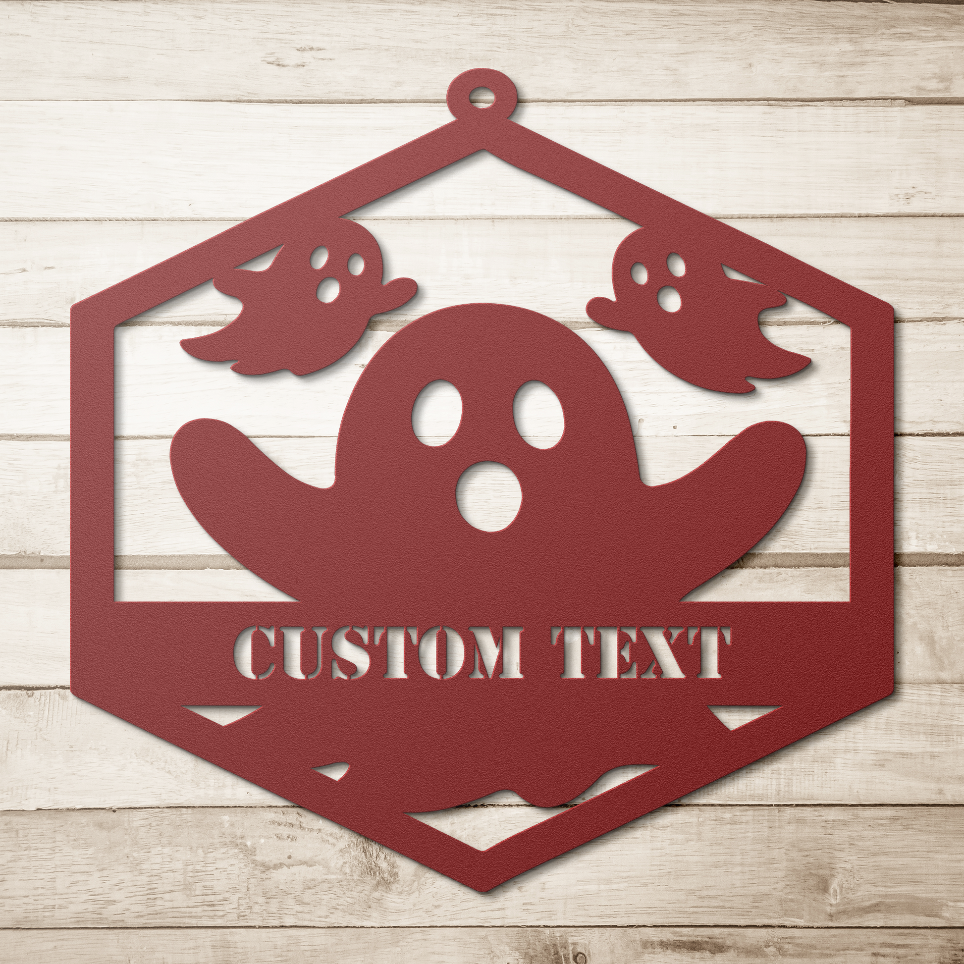 Boo_Metal_Wall_Art_Red_Simple_Wood_BKGD_Mockup.png