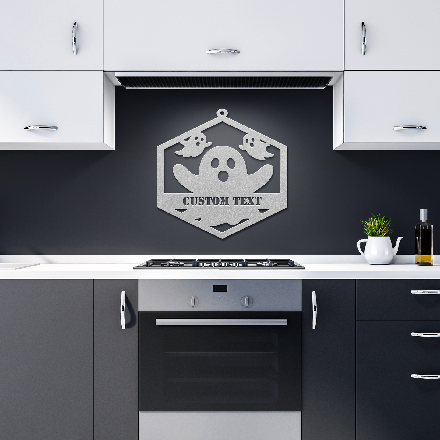 Boo_Metal_Wall_Art_Silver_Dark_Kitchen_Mockup.png